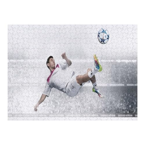 Messi 500 Teile Puzzle Puzzle Erwachsene Puzzles Fußballspieler Wooden Puzzles Familie Dekoration Bildung Spiel Spielzeug (52x38) cm von Zwjkmjn