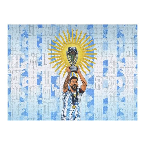 Messi Puzzle - Puzzles Für Erwachsene 500 | Wooden Puzzles 500 Teile Für Erwachsene | Rätsel | Rätsel (52x38) cm von Zwjkmjn