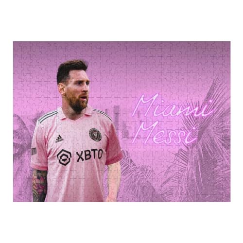 Messi Puzzle - Puzzles Für Erwachsene 500 | Wooden Puzzles 500 Teile Für Erwachsene | Rätsel | Rätsel (52x38) cm von Zwjkmjn