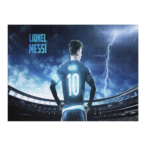 Messi Puzzle - Puzzles Für Erwachsene 500 | Wooden Puzzles 500 Teile Für Erwachsene | Rätsel | Rätsel (52x38) cm von Zwjkmjn