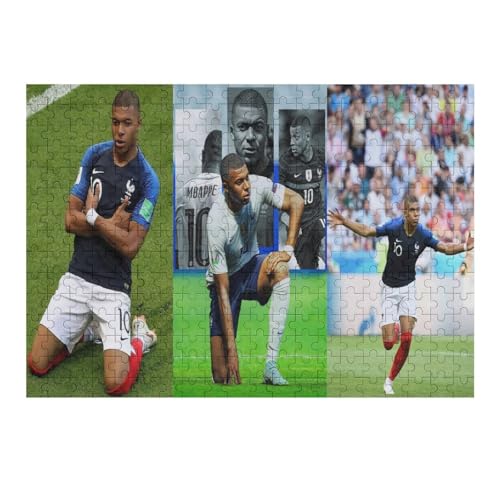 Puzzle Für Erwachsene 300 Teile Mbappe Puzzles 300 Teile Für Erwachsene Fußballspieler Wooden Puzzle Für Teenager Puzzlespiel Spielzeuggeschenk (40x28) cm von Zwjkmjn