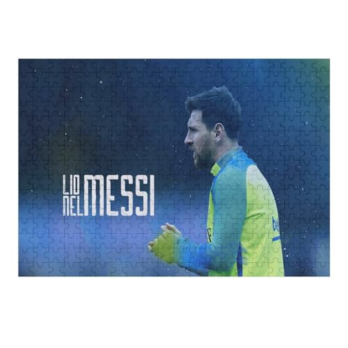 Puzzle Für Erwachsene 300 Teile Messi Puzzles 300 Teile Für Erwachsene Fußballspieler Wooden Puzzle Für Teenager Puzzlespiel Spielzeuggeschenk (40x28) cm von Zwjkmjn