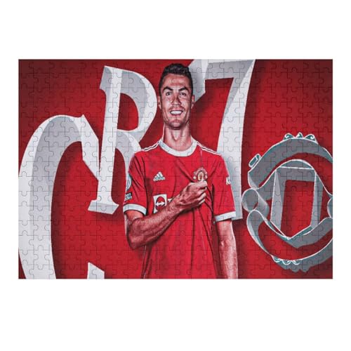 Puzzle Für Erwachsene 300 Teile Ronaldo Puzzles 300 Teile Für Erwachsene Fußballspieler Wooden Puzzle Für Teenager Puzzlespiel Spielzeuggeschenk (40x28) cm von Zwjkmjn