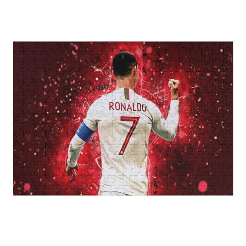 Puzzle Für Erwachsene 300 Teile Ronaldo Puzzles 300 Teile Für Erwachsene Fußballspieler Wooden Puzzle Für Teenager Puzzlespiel Spielzeuggeschenk (40x28) cm von Zwjkmjn