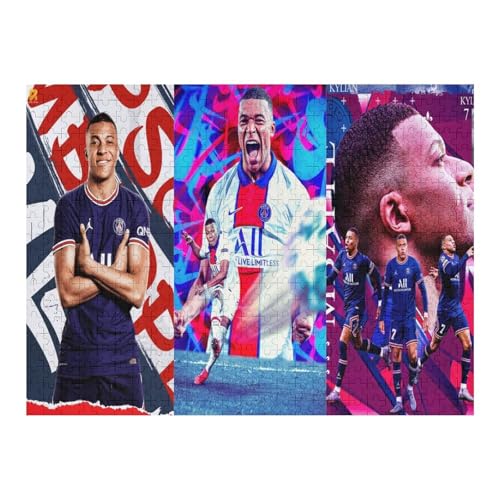 Puzzle Für Erwachsene 500 Teile Mbappe Puzzles 500 Teile Für Erwachsene Fußballspieler Wooden Puzzle Für Teenager Puzzlespiel Spielzeuggeschenk (52x38) cm von Zwjkmjn