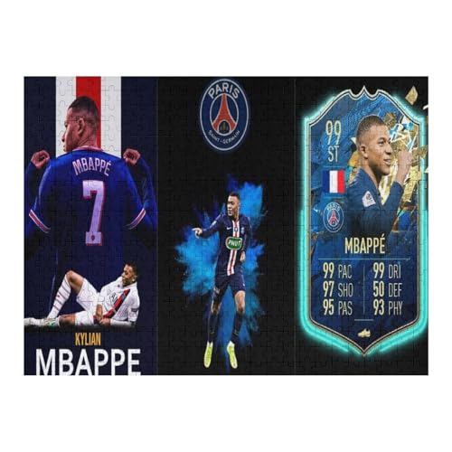 Puzzle Für Erwachsene 500 Teile Mbappe Puzzles 500 Teile Für Erwachsene Fußballspieler Wooden Puzzle Für Teenager Puzzlespiel Spielzeuggeschenk (52x38) cm von Zwjkmjn