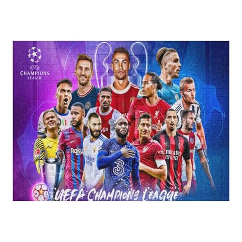 Puzzle Für Erwachsene 500 Teile Ronaldo Messi Puzzles 500 Teile Für Erwachsene Fußballspieler Wooden Puzzle Für Teenager Puzzlespiel Spielzeuggeschenk (52x38) cm von Zwjkmjn