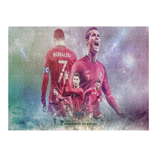 Puzzle Für Erwachsene 500 Teile Ronaldo Puzzles 500 Teile Für Erwachsene Fußballspieler Wooden Puzzle Für Teenager Puzzlespiel Spielzeuggeschenk (52x38) cm von Zwjkmjn