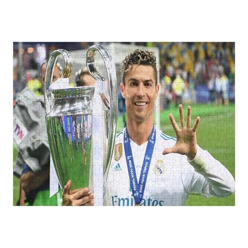 Puzzle Für Erwachsene 500 Teile Ronaldo Puzzles 500 Teile Für Erwachsene Fußballspieler Wooden Puzzle Für Teenager Puzzlespiel Spielzeuggeschenk (52x38) cm von Zwjkmjn