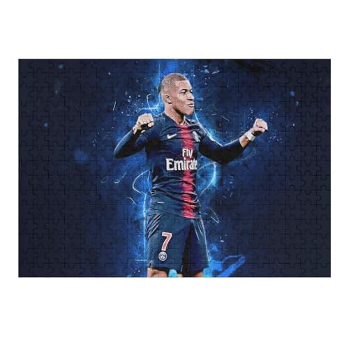 Puzzles Für Erwachsene 300-teiliges Mbappe Puzzle Fußballspieler Wooden Puzzle 300-teiliges Puzzle Für Erwachsene (40x28) cm von Zwjkmjn