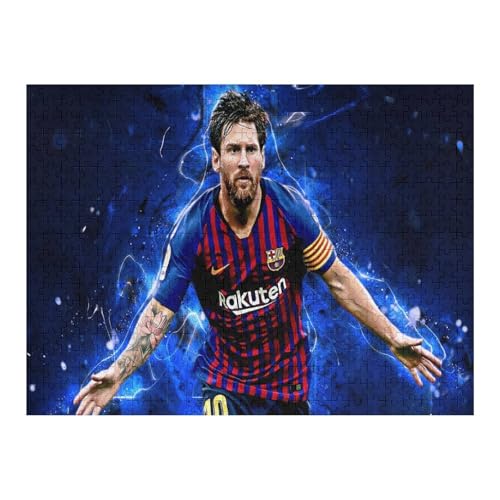 Puzzles Für Erwachsene 500-teiliges Messi Puzzle Fußballspieler Wooden Puzzle 500-teiliges Puzzle Für Erwachsene (52x38) cm von Zwjkmjn