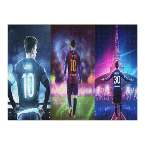 Puzzles Für Erwachsene 500-teiliges Messi Puzzle Fußballspieler Wooden Puzzle 500-teiliges Puzzle Für Erwachsene (52x38) cm von Zwjkmjn