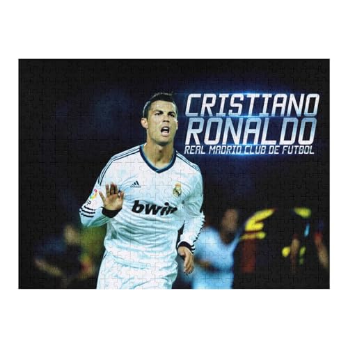 Puzzles Für Erwachsene 500-teiliges Ronaldo Puzzle Fußballspieler Wooden Puzzle 500-teiliges Puzzle Für Erwachsene (52x38) cm von Zwjkmjn