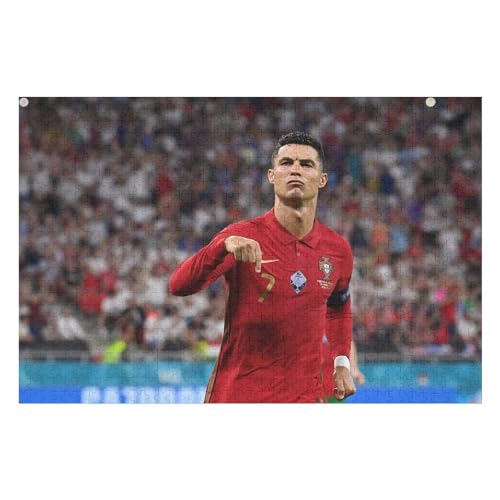 Ronaldo 1000 Teile Wooden Puzzles Lernen Lernspielzeug Familienspiele Geburtstagsgeschenke Für Kleinkinder Kinder Jungen Mädchen Puzzles (75x50) cm von Zwjkmjn