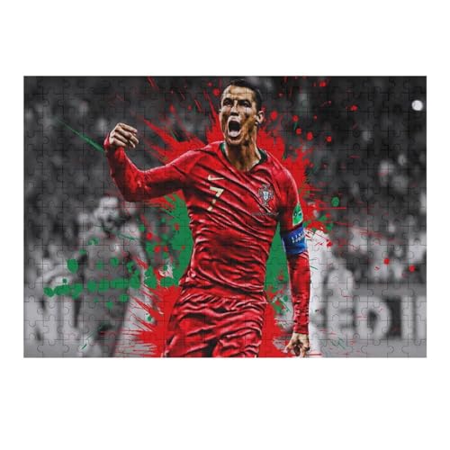 Ronaldo 300 Puzzleteile Für Erwachsene, Puzzlespiele Zum Stressabbau Und Einzigartige Geschenke Puzzles (40x28) cm von Zwjkmjn