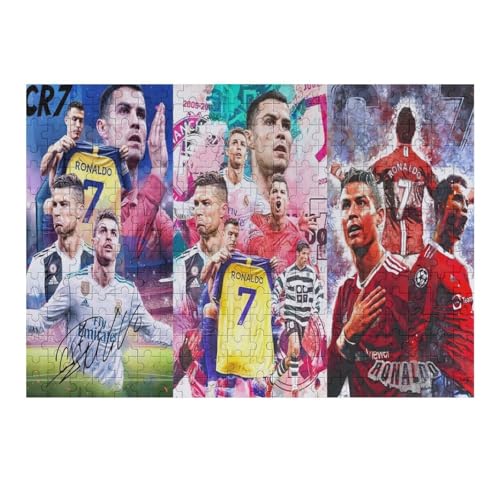 Ronaldo 300 Puzzleteile Für Erwachsene, Puzzlespiele Zum Stressabbau Und Einzigartige Geschenke Puzzles (40x28) cm von Zwjkmjn