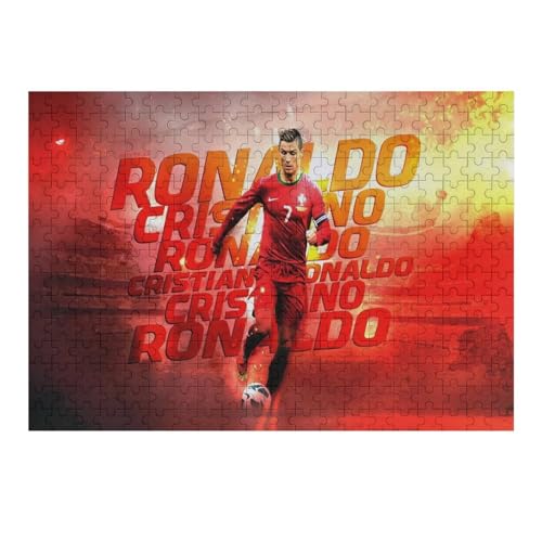 Ronaldo 300-teiliges Puzzle Für Erwachsene - Wooden Puzzles 300-teiliges Puzzle Für Erwachsene | Rätsel (40x28) cm von Zwjkmjn