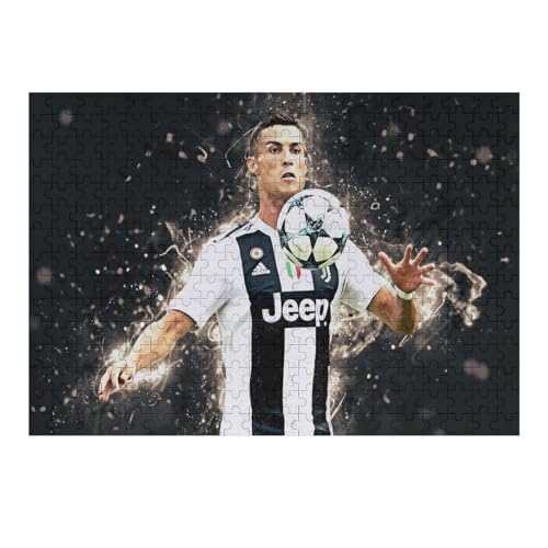 Ronaldo 300-teiliges Puzzle Für Erwachsene - Wooden Puzzles 300-teiliges Puzzle Für Erwachsene | Rätsel (40x28) cm von Zwjkmjn