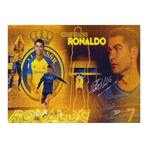 Ronaldo 500 Teile Wooden Puzzles Für Erwachsene Puzzles 500 Teile Puzzles Für Erwachsene Puzzle Schwierig Und Herausfordernd (52x38) cm von Zwjkmjn