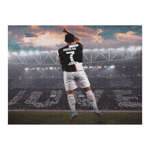 Ronaldo 500 Teile Wooden Puzzles Lernen Lernspielzeug Familienspiele Geburtstagsgeschenke Für Kleinkinder Kinder Jungen Mädchen Puzzles (52x38) cm von Zwjkmjn