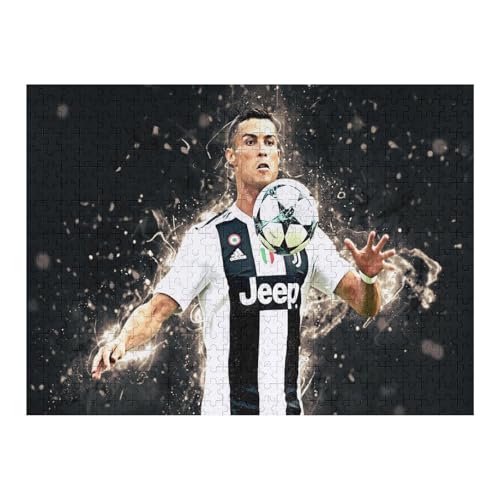 Ronaldo Puzzle - Puzzles Für Erwachsene 500 | Wooden Puzzles 500 Teile Für Erwachsene | Rätsel | Rätsel (52x38) cm von Zwjkmjn