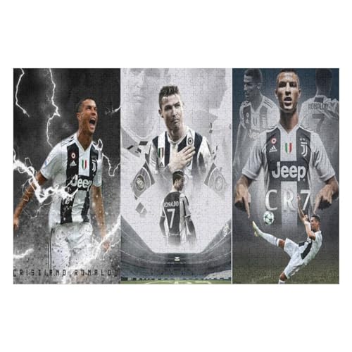 Ronaldo Puzzles Für Erwachsene 1000-teilige Puzzles 1000-teilige Puzzles Für Erwachsene Wooden Puzzlespiele Spielzeug Geschenk Für Heimtextilien (75x50) cm von Zwjkmjn