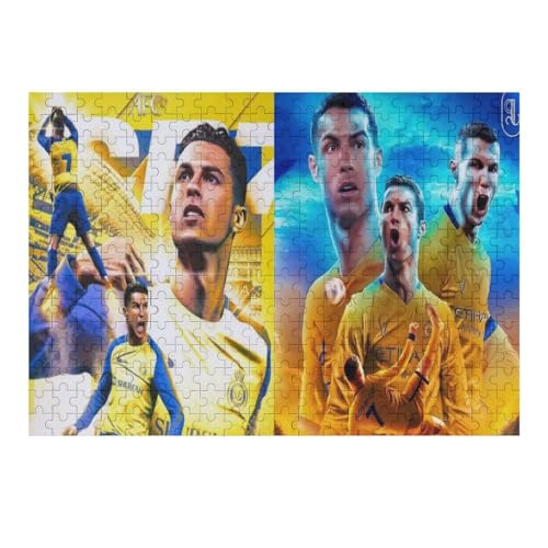 Ronaldo Puzzles Für Erwachsene 300-teilige Puzzles 300-teilige Puzzles Für Erwachsene Wooden Puzzlespiele Spielzeug Geschenk Für Heimtextilien (40x28) cm von Zwjkmjn