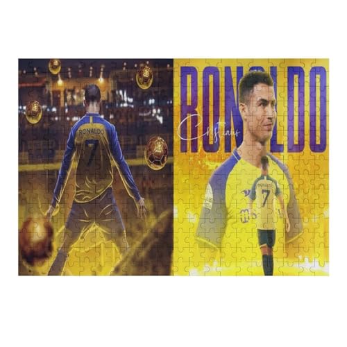 Ronaldo Puzzles Für Erwachsene 300-teilige Puzzles 300-teilige Puzzles Für Erwachsene Wooden Puzzlespiele Spielzeug Geschenk Für Heimtextilien (40x28) cm von Zwjkmjn