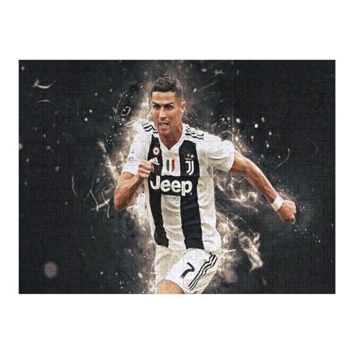 Ronaldo Puzzles Für Erwachsene 500-teilige Puzzles 500-teilige Puzzles Für Erwachsene Wooden Puzzlespiele Spielzeug Geschenk Für Heimtextilien (52x38) cm von Zwjkmjn