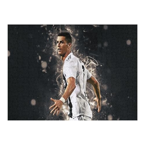 RonaldoWooden Puzzles Für Erwachsene 500 Teile Fußballspieler Puzzle Für Erwachsene 500 Teile Für Familienspiel Teenager Puzzle (52x38) cm von Zwjkmjn