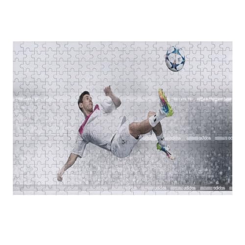 Wooden Puzzle 300 Teile Messi Puzzle Erwachsene Puzzles Fußballspieler Puzzle Bildung Spielzeug Spiel Familie Dekoration (40x28) cm von Zwjkmjn