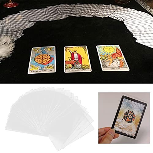 Zxfdsfdbnm 100Pcs Tarot Karte Hülse PP Trading Card Klar Schutzhüllen Für Baseball Karte Sport Karten Spiel Karte von Zxfdsfdbnm