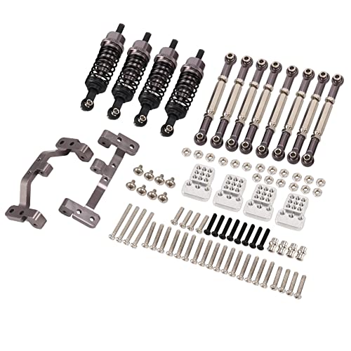 Zyeatary Upgrade Metall Zug Stange Spur Stange Zug Stange Basis StoßDäMpfer für B14 B24 C14 C24 C34 1/16 RC Auto Teile, von Zyeatary