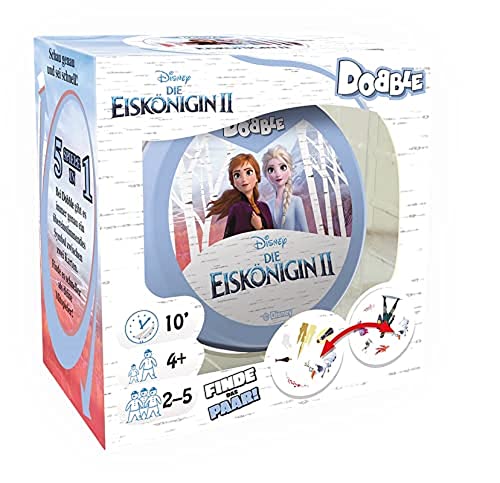 Zygomatic, Dobble Disney: Die Eiskönigin II, Kinderspiel, Kartenspiel, 2-8 Spieler, Ab 6+ Jahren, 15+ Minuten, Deutsch, Mehrfarbig, Bunt von Zygomatic