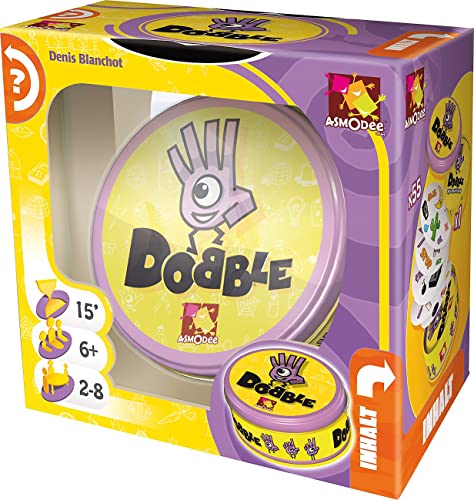 Asmodee | Zygomatic | Dobble | Familienspiel | Kartenspiel | 2-8 Spieler | Ab 6+ Jahren | 15+ Minuten | Deutsch Asmodee | Zygomatic | Dobble | Familienspiel | Kartenspiel | 2-8 Spieler | Ab 6+ Jahren | 15+ Minuten | Deutsch von Zygomatic