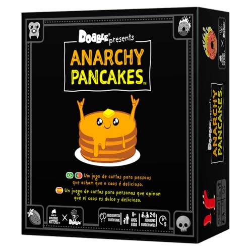 Zygomatic Dobble Anarchy Pancake, Kartenspiel, ab 7 Jahren, für 2 bis 8 Spieler, 15 Minuten pro Spiel, mehrsprachig (evtl. Nicht in Deutscher Sprache) von Zygomatic