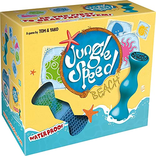 Zygomatic Jungle Speed Beach (Softbox) | Brettspiel | Alter 7+ | 2-10 Spieler | 15 Minuten Spieldauer, ASMJSBCH01EN von Zygomatic