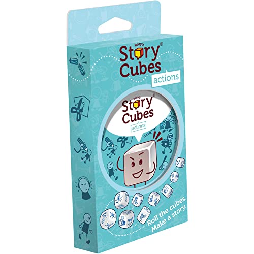 Zygomatic Rory's Story Cubes Eco Blister Action, Würfelspiel, ab 6 Jahren, 1–12 Spieler, über 20 Minuten Spieldauer, Mehrfarbig (ASMRSC302) von Zygomatic