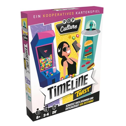 Zygomatic, Timeline Twist: Pop Culture, Familienspiel, Kartenspiel, 2-6 Spieler, Ab 8+ Jahren, 20 Minuten, Deutsch, Mehrfarbig, Bunt von Zygomatic