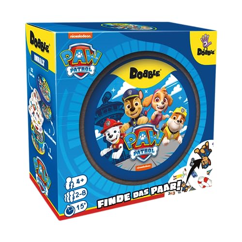 Zygomatic, Dobble Paw Patrol, Eco-Sleeves, Kinderspiel, Kartenspiel, 2-8 Spieler, Ab 4+ Jahren, 15 Minuten, Deutsch von Zygomatic