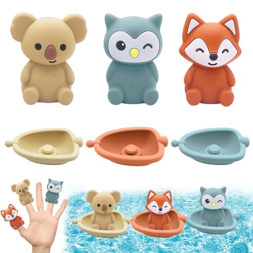 Badewannenspielzeug, 6 Stück Wasserspielzeug Kinder, Tierische Spritztiere Boote Badespielzeug Set aus Silikon, wasserspielzeug wasserspass Baby, Tier Badespielzeug für Babys Badewannenspielzeug, 6 Stück Wasserspielzeug Kinder, Tierische Spritztiere Boote Badespielzeug Set aus Silikon, wasserspielzeug wasserspass Baby, Tier Badespielzeug für Babys von Zyluniy