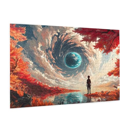 Abstrakt Puzzle 1000 Teile Erwachsene Puzzle Landschaft Muster Design mit Geschenkbox-Verpackung als Geschenk für Frauen, Anspruchsvolle Familienaktivität für Anfänger, Zimmer Deko 75 x 50 cm -46y Abstrakt Puzzle 1000 Teile Erwachsene Puzzle Landschaft Muster Design mit Geschenkbox-Verpackung als Geschenk für Frauen, Anspruchsvolle Familienaktivität für Anfänger, Zimmer Deko 75 x 50 cm -46y von Zyupwjyy