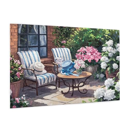 Garten Puzzle 1000 Teile Erwachsene Puzzle Haus Muster Design mit Geschenkbox-Verpackung als Geschenk für Frauen, Anspruchsvolle Familienaktivität für Anfänger, Zimmer Deko 75 x 50 cm -1857y Garten Puzzle 1000 Teile Erwachsene Puzzle Haus Muster Design mit Geschenkbox-Verpackung als Geschenk für Frauen, Anspruchsvolle Familienaktivität für Anfänger, Zimmer Deko 75 x 50 cm -1857y von Zyupwjyy