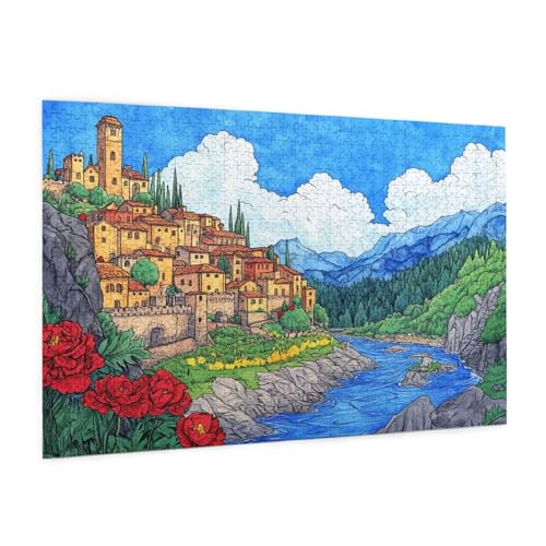 Karikatur Puzzle 2000 Teile Erwachsene Puzzle Haus Muster Design mit Geschenkbox-Verpackung als Geschenk für Frauen, Anspruchsvolle Familienaktivität für Anfänger, Zimmer Deko 99 x 70 cm -1963y Karikatur Puzzle 2000 Teile Erwachsene Puzzle Haus Muster Design mit Geschenkbox-Verpackung als Geschenk für Frauen, Anspruchsvolle Familienaktivität für Anfänger, Zimmer Deko 99 x 70 cm -1963y von Zyupwjyy