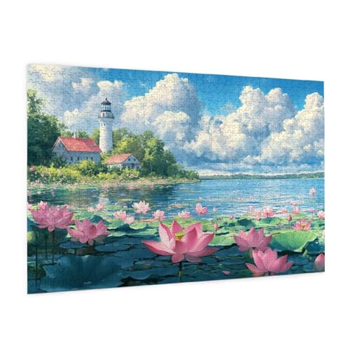 Lotus Puzzle 2000 Teile Erwachsene Puzzle See Muster Design mit Geschenkbox-Verpackung als Geschenk für Frauen, Anspruchsvolle Familienaktivität für Erwachsene Anfänger, Zimmer Deko 99 x 70 cm -1673y Lotus Puzzle 2000 Teile Erwachsene Puzzle See Muster Design mit Geschenkbox-Verpackung als Geschenk für Frauen, Anspruchsvolle Familienaktivität für Erwachsene Anfänger, Zimmer Deko 99 x 70 cm -1673y von Zyupwjyy
