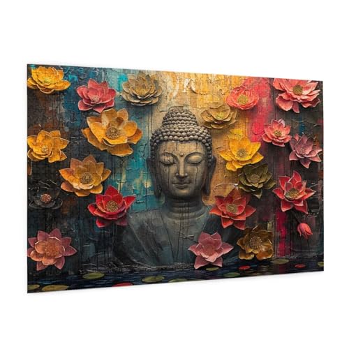 Puzzle Blume Puzzle 500 Teile Der Buddha Puzzles Erwachsene mit Geschenkbox, DIY Groß Holzpuzzle für Erwachsene, Geschicklichkeitsspiel für Die Ganze Familie Geschenke für Frauen 52 x 38 cm -1759y Puzzle Blume Puzzle 500 Teile Der Buddha Puzzles Erwachsene mit Geschenkbox, DIY Groß Holzpuzzle für Erwachsene, Geschicklichkeitsspiel für Die Ganze Familie Geschenke für Frauen 52 x 38 cm -1759y von Zyupwjyy