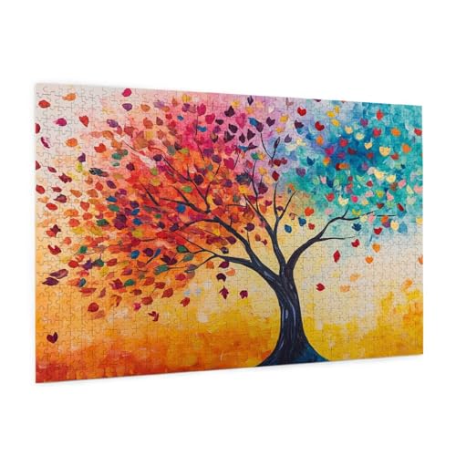Puzzle Farbe Puzzle 1500 Teile Baum Des Lebens Puzzles Erwachsene mit Geschenkbox, DIY Groß Holzpuzzle für Erwachsene, Geschicklichkeitsspiel für Die Ganze Familie Geschenke für Frauen 87 x 57 cm -35y Puzzle Farbe Puzzle 1500 Teile Baum Des Lebens Puzzles Erwachsene mit Geschenkbox, DIY Groß Holzpuzzle für Erwachsene, Geschicklichkeitsspiel für Die Ganze Familie Geschenke für Frauen 87 x 57 cm -35y von Zyupwjyy