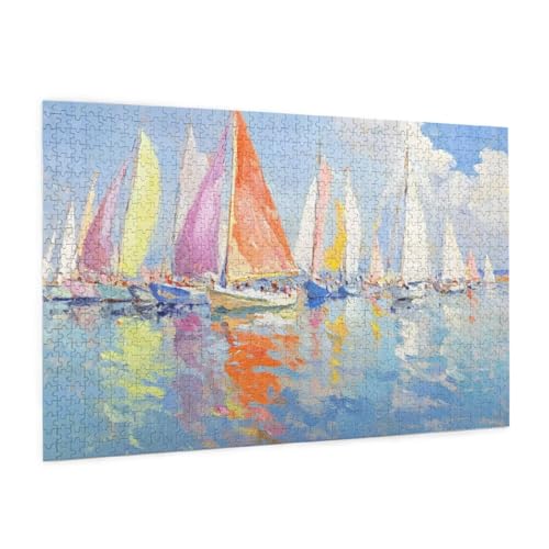 Puzzle Farbe Puzzle 500 Teile Segelboot Puzzles Erwachsene mit Geschenkbox, DIY Groß Holzpuzzle für Erwachsene, Geschicklichkeitsspiel für Die Ganze Familie Geschenke für Frauen 52 x 38 cm -22y Puzzle Farbe Puzzle 500 Teile Segelboot Puzzles Erwachsene mit Geschenkbox, DIY Groß Holzpuzzle für Erwachsene, Geschicklichkeitsspiel für Die Ganze Familie Geschenke für Frauen 52 x 38 cm -22y von Zyupwjyy