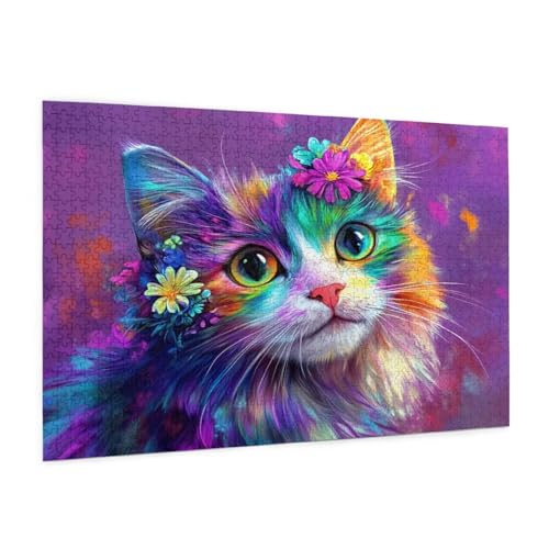 Puzzle Farbe Puzzle 6000 Teile Katze Puzzles Erwachsene mit Geschenkbox, DIY Groß Holzpuzzle für Erwachsene, Geschicklichkeitsspiel für Die Ganze Familie Geschenke für Frauen 105 x 180 cm -31y Puzzle Farbe Puzzle 6000 Teile Katze Puzzles Erwachsene mit Geschenkbox, DIY Groß Holzpuzzle für Erwachsene, Geschicklichkeitsspiel für Die Ganze Familie Geschenke für Frauen 105 x 180 cm -31y von Zyupwjyy