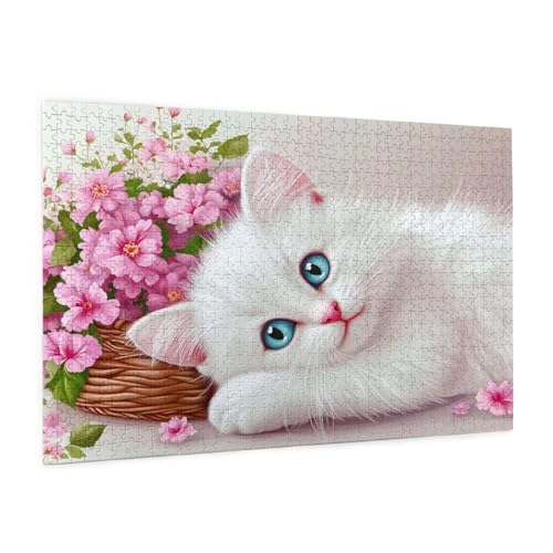 Puzzle Katze Puzzle 1500 Teile Blume Puzzles Erwachsene mit Geschenkbox, DIY Groß Holzpuzzle für Erwachsene, Geschicklichkeitsspiel für Die Ganze Familie Geschenke für Frauen 87 x 57 cm -2105y Puzzle Katze Puzzle 1500 Teile Blume Puzzles Erwachsene mit Geschenkbox, DIY Groß Holzpuzzle für Erwachsene, Geschicklichkeitsspiel für Die Ganze Familie Geschenke für Frauen 87 x 57 cm -2105y von Zyupwjyy